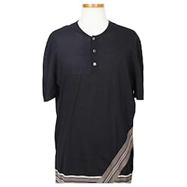 Strickshirt mit kurzen Ärmeln Navy XXL - Hermès