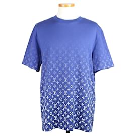 Monogram Gradient Kurzarm-T-Shirt Blau - Louis Vuitton