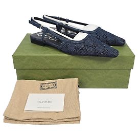 Gucci Slingback in denim GG da donna