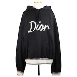 Oversized Hoodie mit besticktem Logo Schwarz - Dior