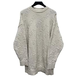 Oversized-Strickware mit Logo-Muster (Oversized Fit für Damen) - Balenciaga