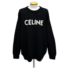Oversized Strickwolle mit Logo-Stickerei - Céline