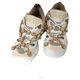 Gucci Flash Track Crystal Sneaker