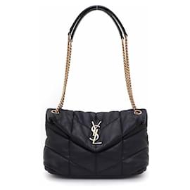 Saint Laurent Piccola borsa a tracolla e a spalla Lulu Puffer in agnello trapuntato con catena