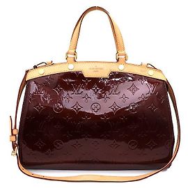 Louis Vuitton Borsa Tote e Borsa a Spalla Monogram Vernis Amarante Brea MM