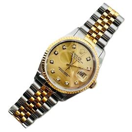 Rolex Datejust Oro Giallo Combi Diamanti Ten-Point