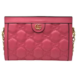 Gucci Borsa a tracolla in pelle trapuntata Rosa