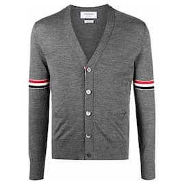 Cardigan mit Streifen am Arm - Thom Browne