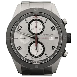 Montblanc Orologio Cronografo Automatico in Acciaio Argento Timewalker da Uomo