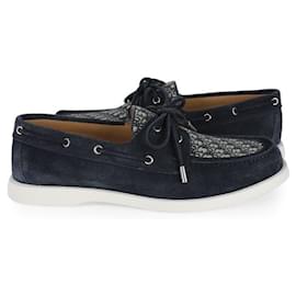 Scarpe boat Granville in scamosciato oblique da uomo (Navy Blue) - Dior