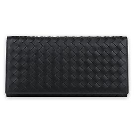 Bottega Veneta Cartera larga Intrecciato para hombre (Negro)