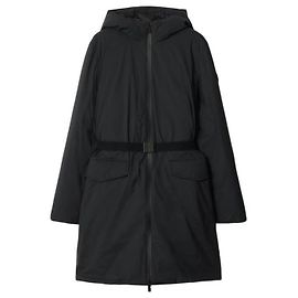 Burberry Manteau en nylon à capuche de longueur moyenne