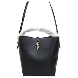 Borsa a secchiello LE in pelle nera - Saint Laurent