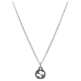 Collar de plata con eslabones entrelazados - Gucci