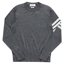 Strickpullover aus Merinowolle mit Bar-Streifen für Herren - Thom Browne