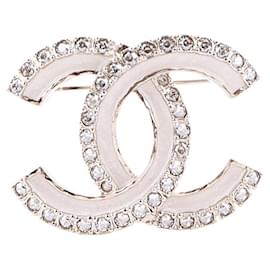 Spilla CC Logo con Cristalli - Chanel