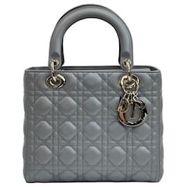 Lady Dior Medium Grey Pearl
