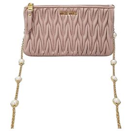 Miu Miu Mini borsa a tracolla Matelassé Pearl