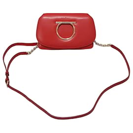 Salvatore Ferragamo Mini borsa a tracolla con patta Gancini