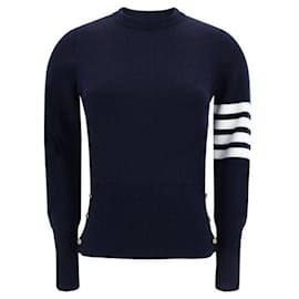 Klassischer Strickpullover aus Milano-Wollstrick - Thom Browne