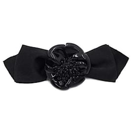 Chanel Fermaglio per Capelli Camelia Nera