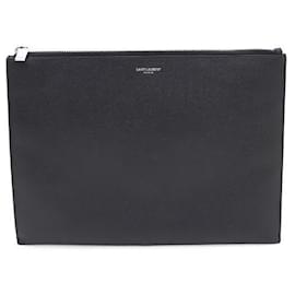 Saint Laurent Clutch e custodia per tablet con zip classica