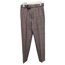 Gucci Pantaloni in lana tweed a quadri vintage da uomo