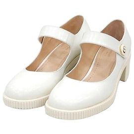 Dior Mary Jane Pumps aus weißem Lackleder