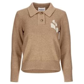 NOLA Logo Strickpolo Camel - Isabel Marant