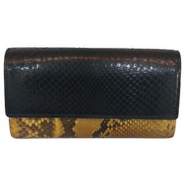 Gucci Portafoglio lungo in pitone