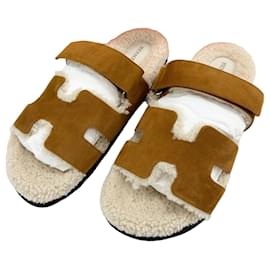 Hermès Sandali e pantofole in shearling da uomo Sifré