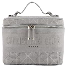 Cannage Stickerei Reise-Vanity-Tote-Bag - Dior