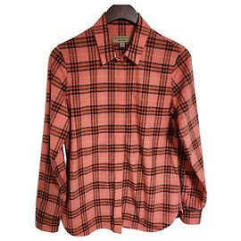 Burberry Rosa kariertes Baumwollhemd für Damen