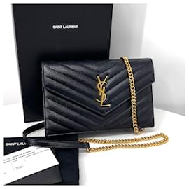 Saint Laurent Borsa a tracolla WOC con catena nera