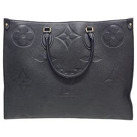 Louis Vuitton Borsa Tote Onthego in monogramma Empreinte nero