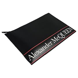 Clutch mit Logo-Print - Alexander Mcqueen