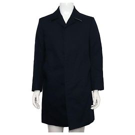 Thom Browne Balmacaan Macintosh Herrenmantel Navy