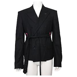 Louis Vuitton Giacca Blazer in Lana con Cintura da Uomo
