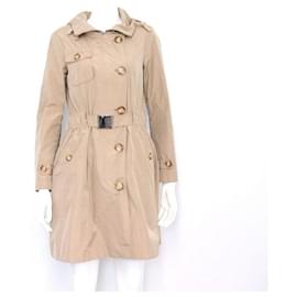 Moncler Lange Steppjacke mit Kapuze für Damen