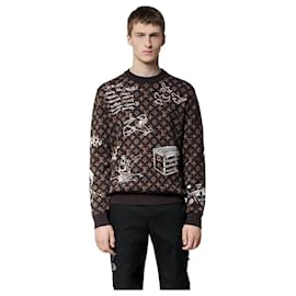 Crewneck aus Wolle mit Monogramm-Stickerei - Louis Vuitton