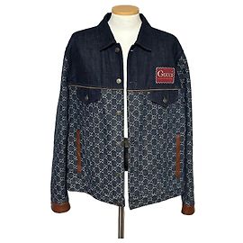 Gucci Chaqueta vaquera con logo lavado