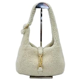 Borsa a tracolla Jackie Small in shearling a mezzaluna - Gucci