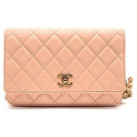 Chanel Mini borsa a tracolla WOC Golden Ball in agnello