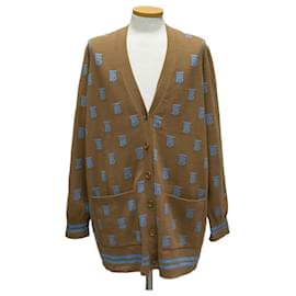 Burberry Cardigan aus Woll-Seiden-Mischung mit Monogramm