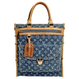 Bolso Tote de Denim Monograma - Louis Vuitton