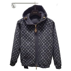 Louis Vuitton Reversierbare Kapuzenjacke aus Monogramm-Jacquard