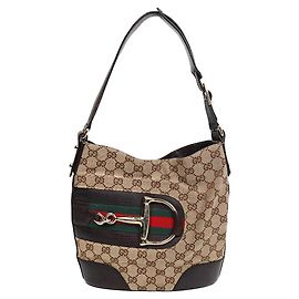 Gucci Hassler Horsebit Hobo Shoulder Bag