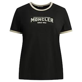 Camiseta de jersey con logotipo en relieve - Moncler
