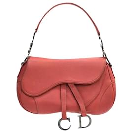 Borsa a tracolla saddle in pelle rosa - Dior