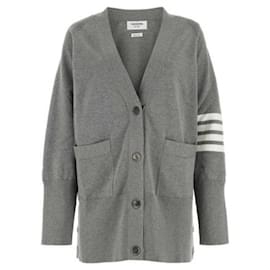Thom Browne Cardigan in Jersey-Baumwolle mit übergroßem Fit